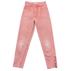 Guess Georges Marciano Vintage Jeans Womens Size 14 Zipper Ankle Red 80's